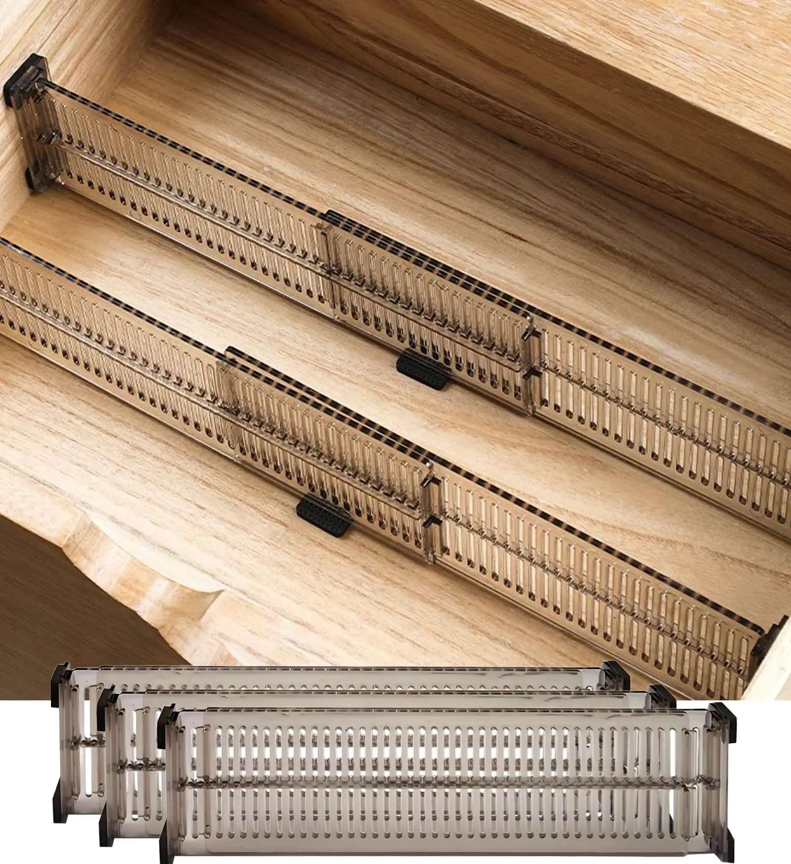 Mann Mart Adjustable Closet Drawer Dividers & Organizers: Diy Wardrobe Storage Partitions  PunchFree Installation