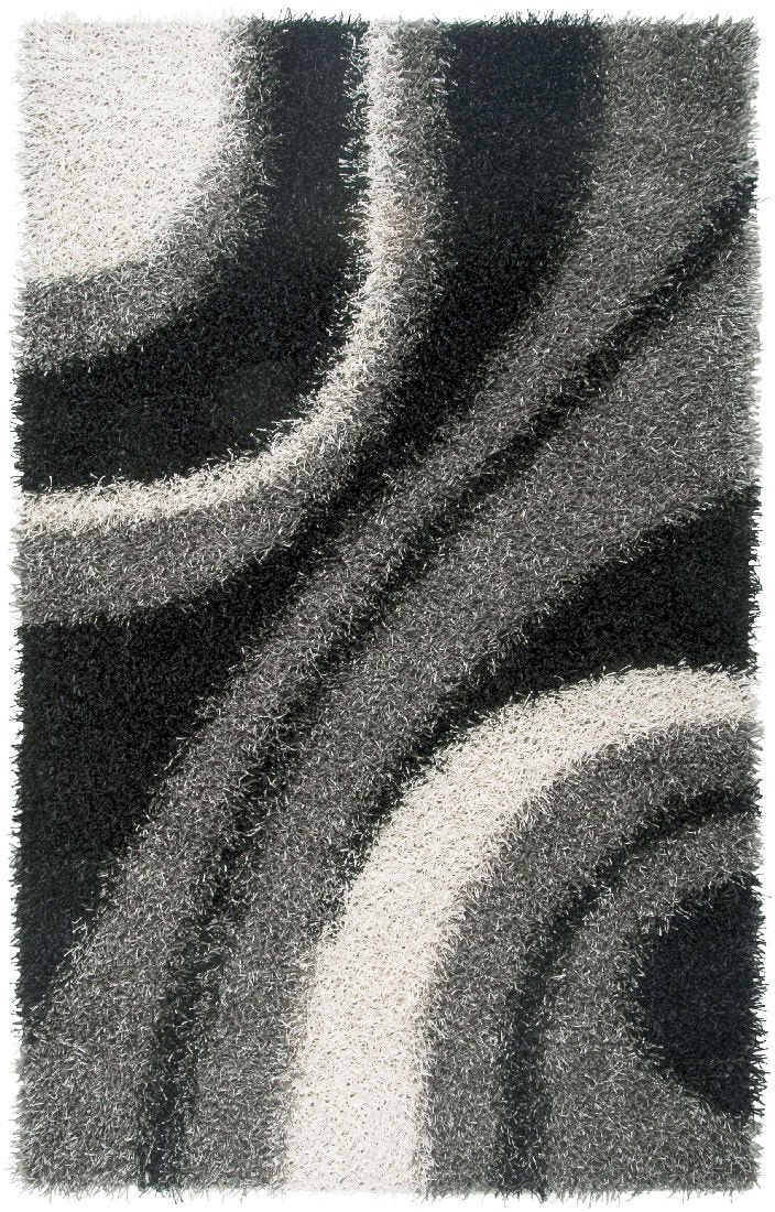 Kempton Shag Gray Rug Rug Size: Round 3'