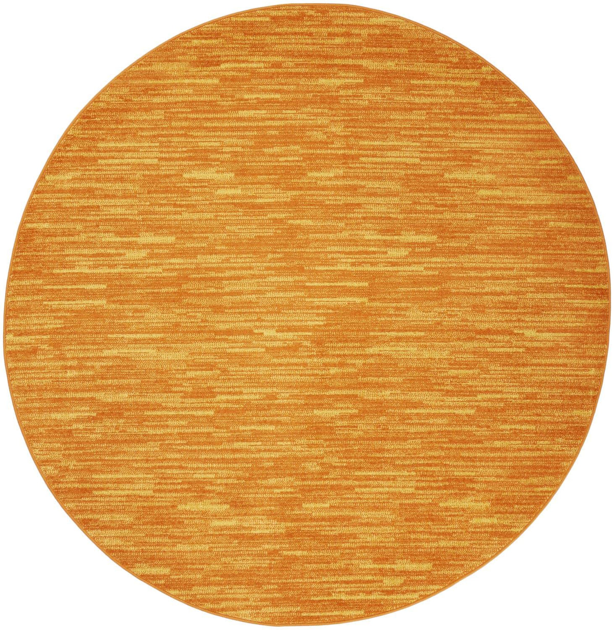 Nourison Essentials Indoor/Outdoor Sunburst 8' X Round Area Rug, Easy -Cleaning, Non Shedding, Bed Room, Living Room, Dining Roo