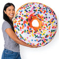 Much Comfort 31' 3D Sprinkle Donut Throw Pillow - Made With Super Soft & Ultra Premium Fabric - Cute, Comfortable, Plush Stuffe
