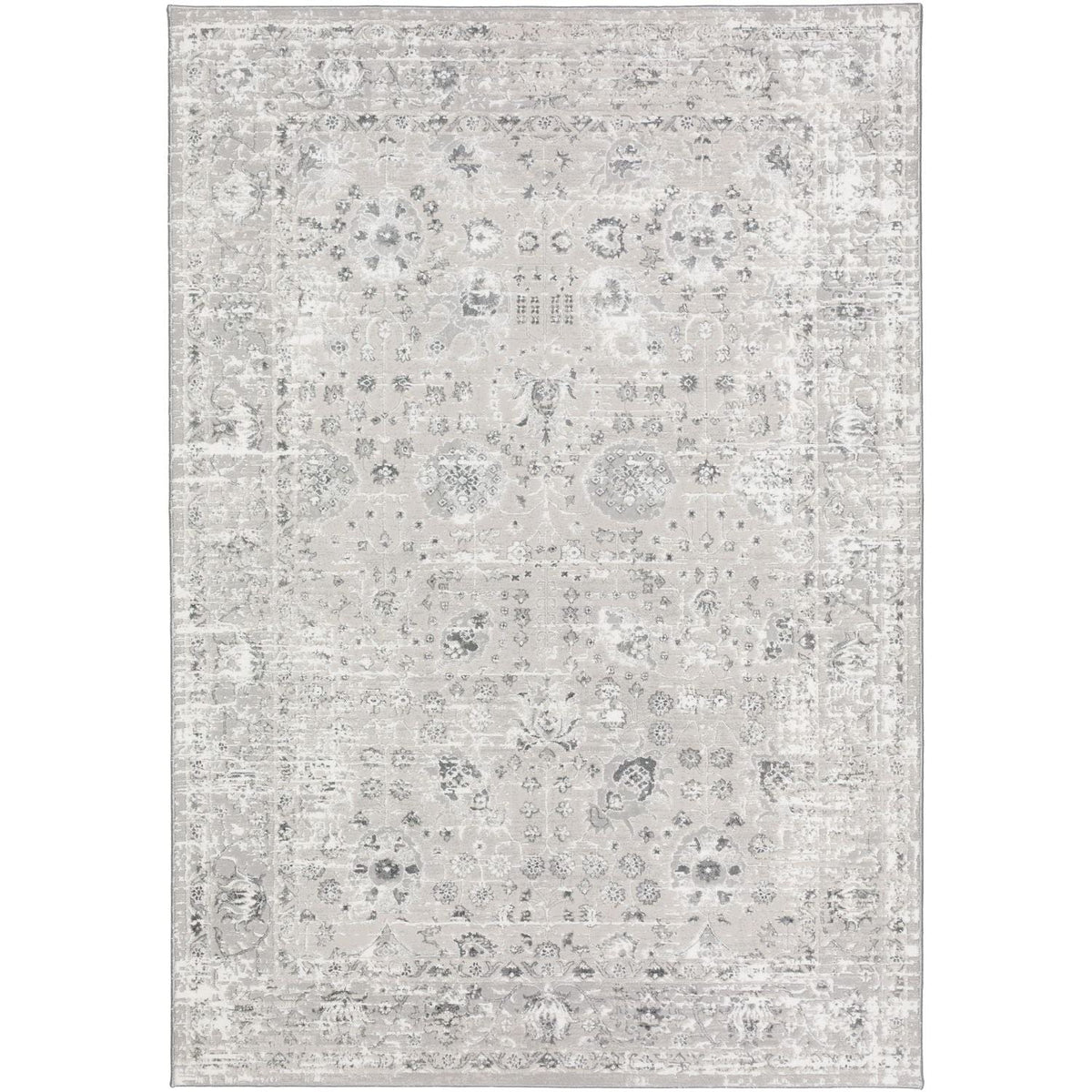 Rhodes Rr8 Gray Transitional Rug Rectangle 5' 1&quot; X 7 ' 5&quot;