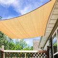 Amagenix Sun Shade Sails Canopy, Sand Rectangle Outdoor Shade Canopy 8' X 10' Uv Block Canopy For Outdoor Patio Garden Backyard