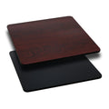 2 Pk. 36 Round Table Top with Black or Mahogany Reversible Laminate Top