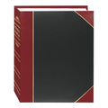 Pioneer Photo Albums BT-68 100-Pocket Leatherette Cover Ledger Style Le Memo Photo Album, 6 by 8-Inch, Black and Red