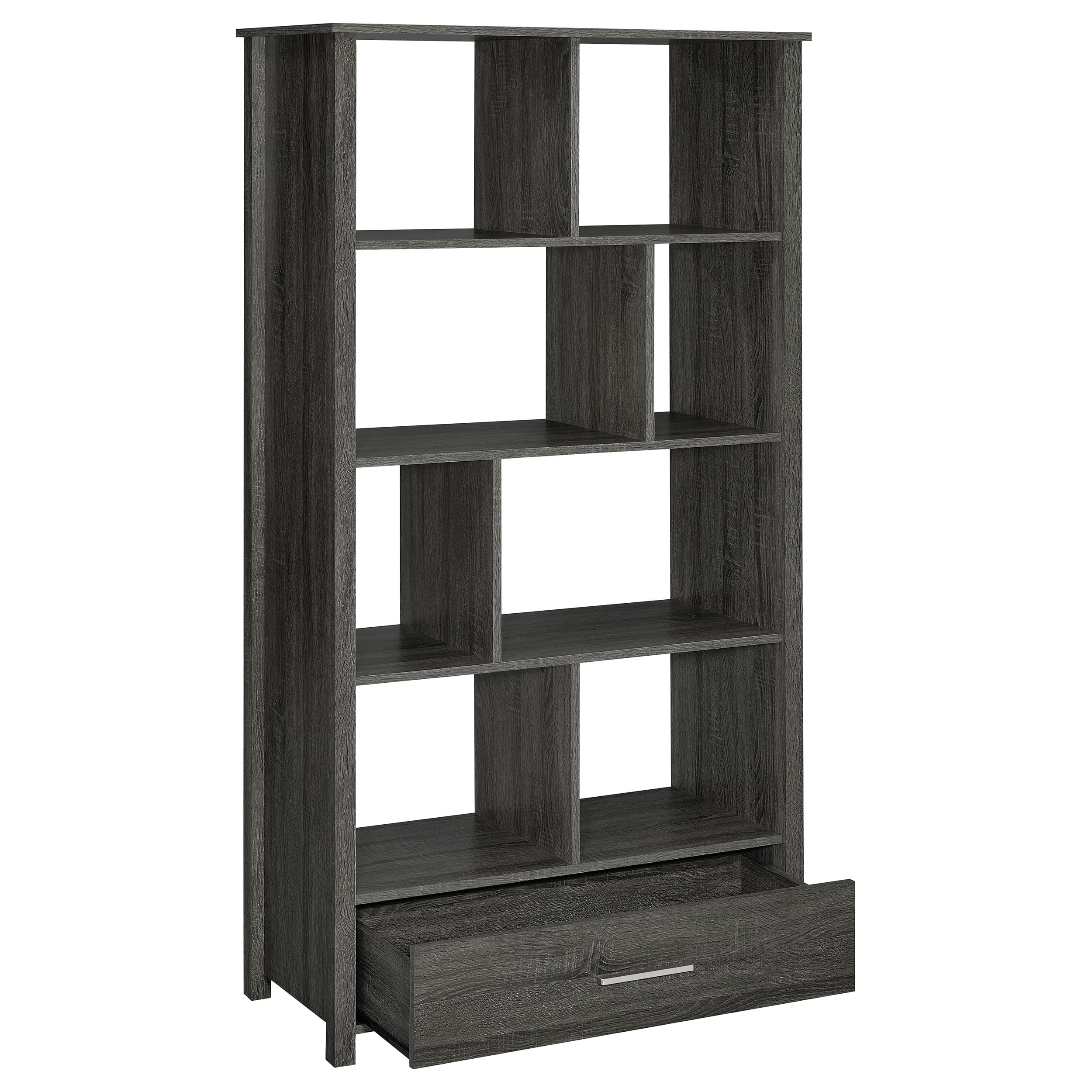 Coaster Home Furnishings Dylan 68-inch 4-Shelf Storage Bookshelf Weathered Grey