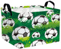 MYFLOCY Baby Boy Collapsible Soccer Basket Kids Storage Bins (Green)