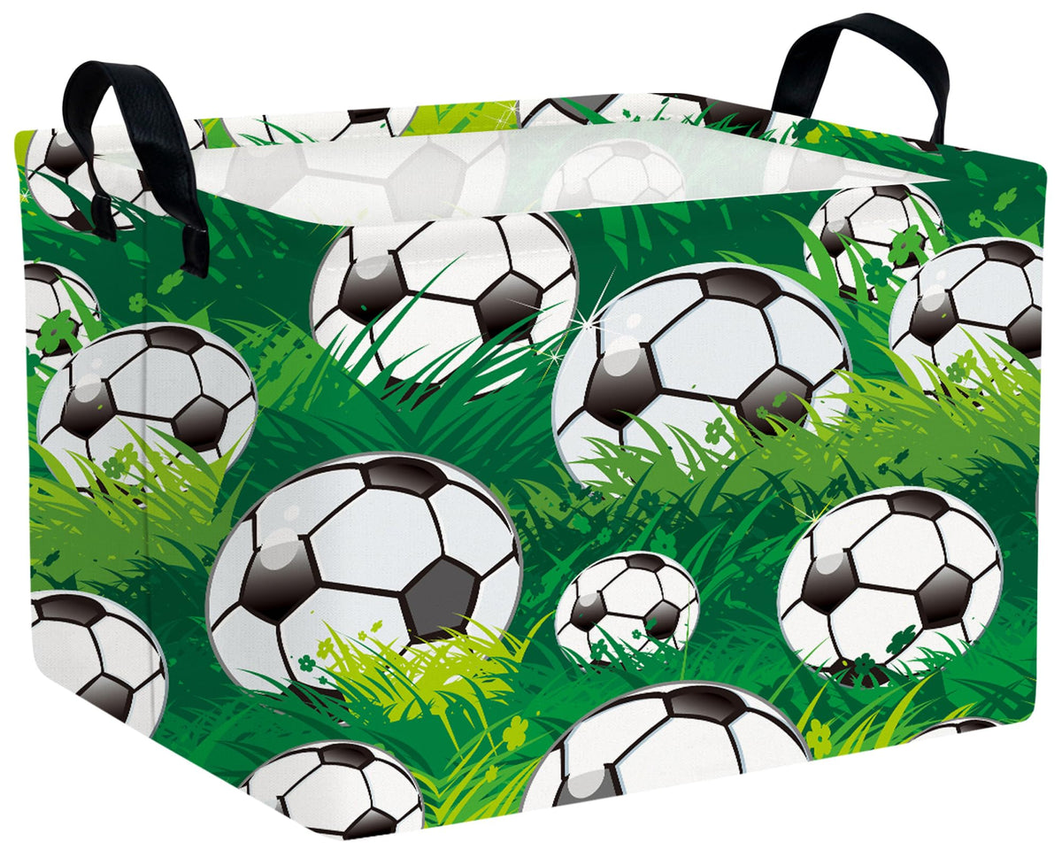 MYFLOCY Baby Boy Collapsible Soccer Basket Kids Storage Bins (Green)