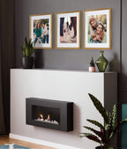 Kate And Laurel Adlynn Wall Picture Frame Set, 14'' X 18'' Matted To 11'' X 14'', Gold, Set Of 3