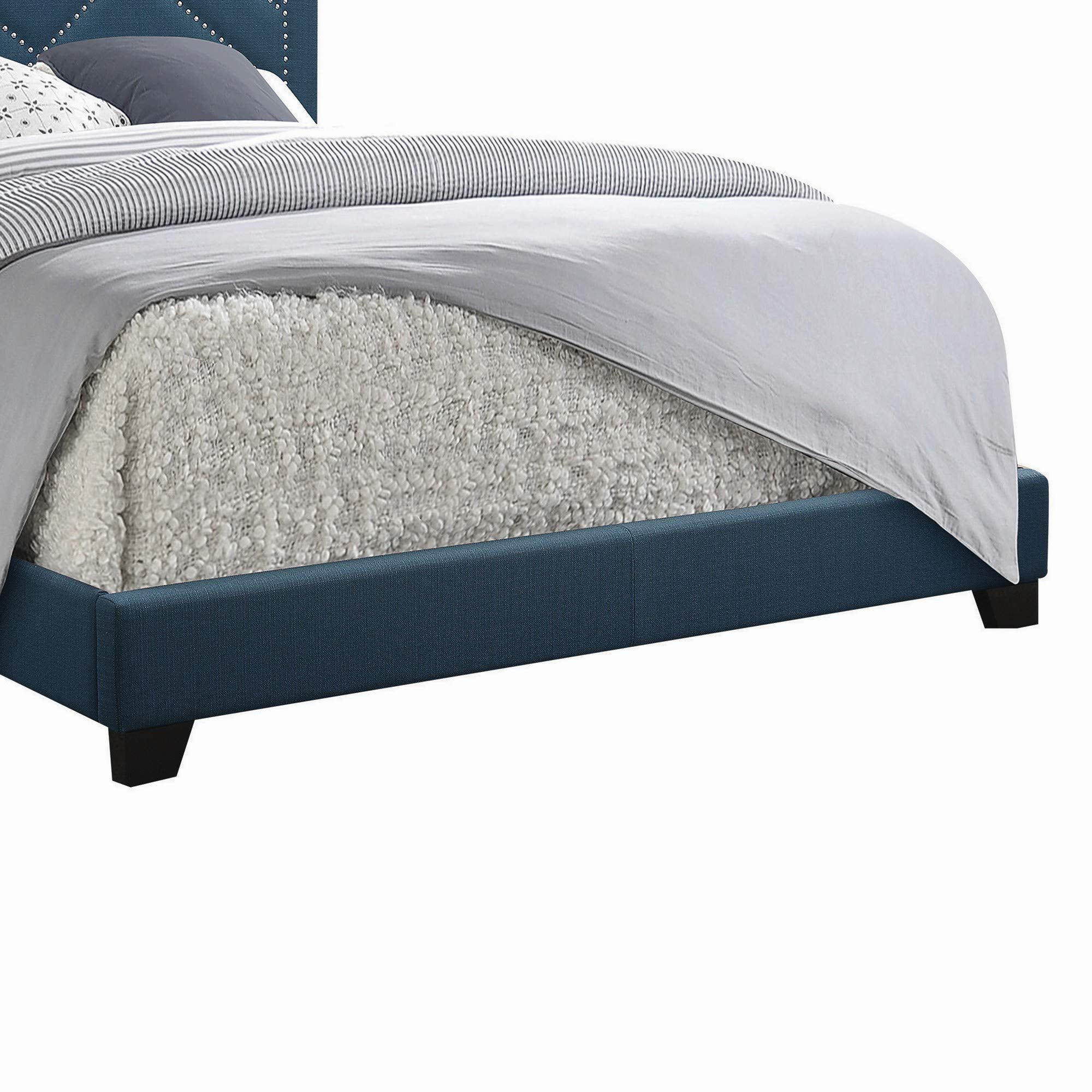 Acme Ishiko Queen Bed in Dark Teal Fabric