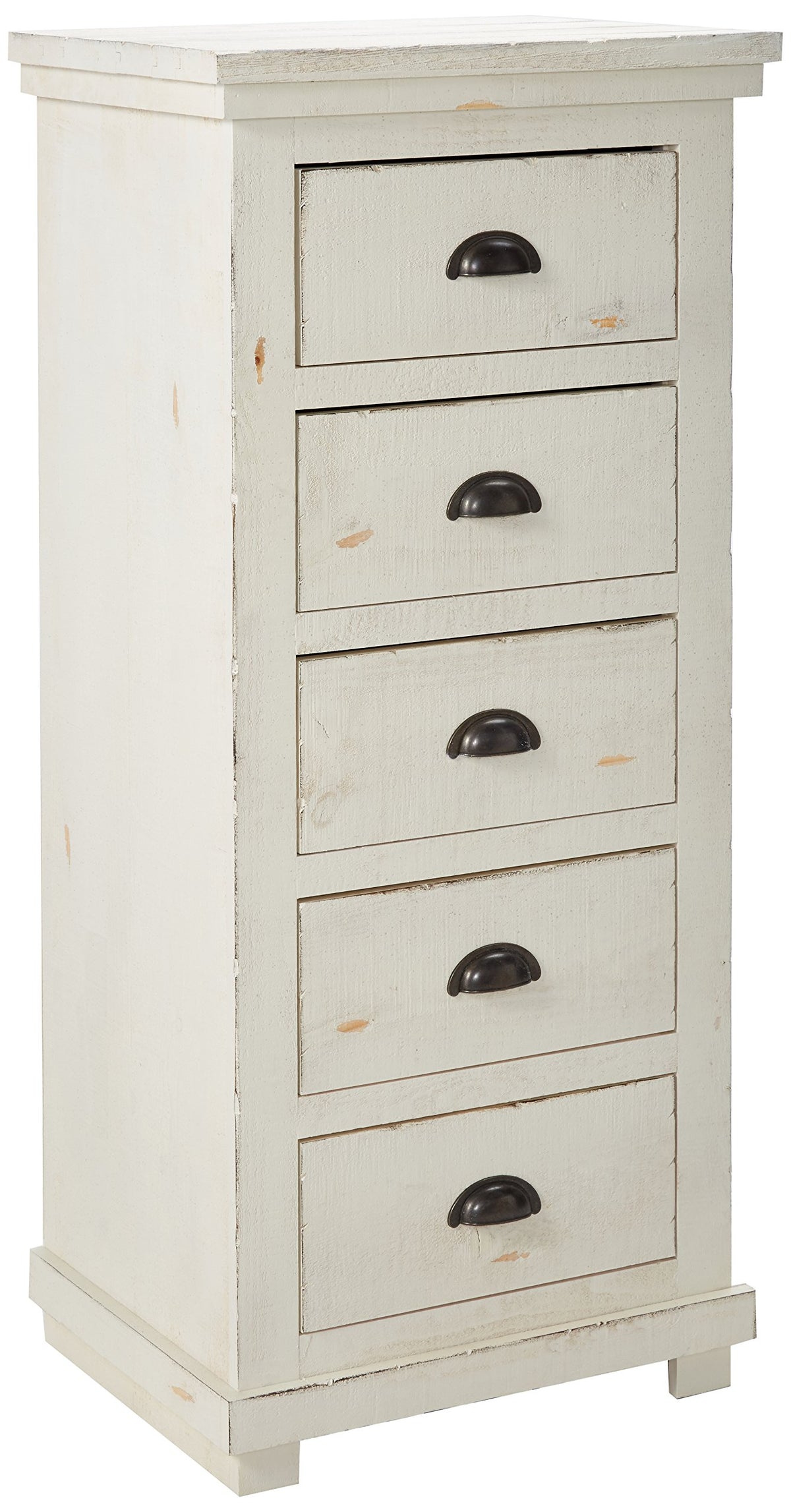 Progressive Furniture Willow Lingerie Chest, Distressed White