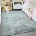 KCHOWUA 3x5 Rug for Bedroom Fluffy Rugs Light Grey Rug for Living Room Plush Machine Washable Rug for Kids Baby Room Nursery Non