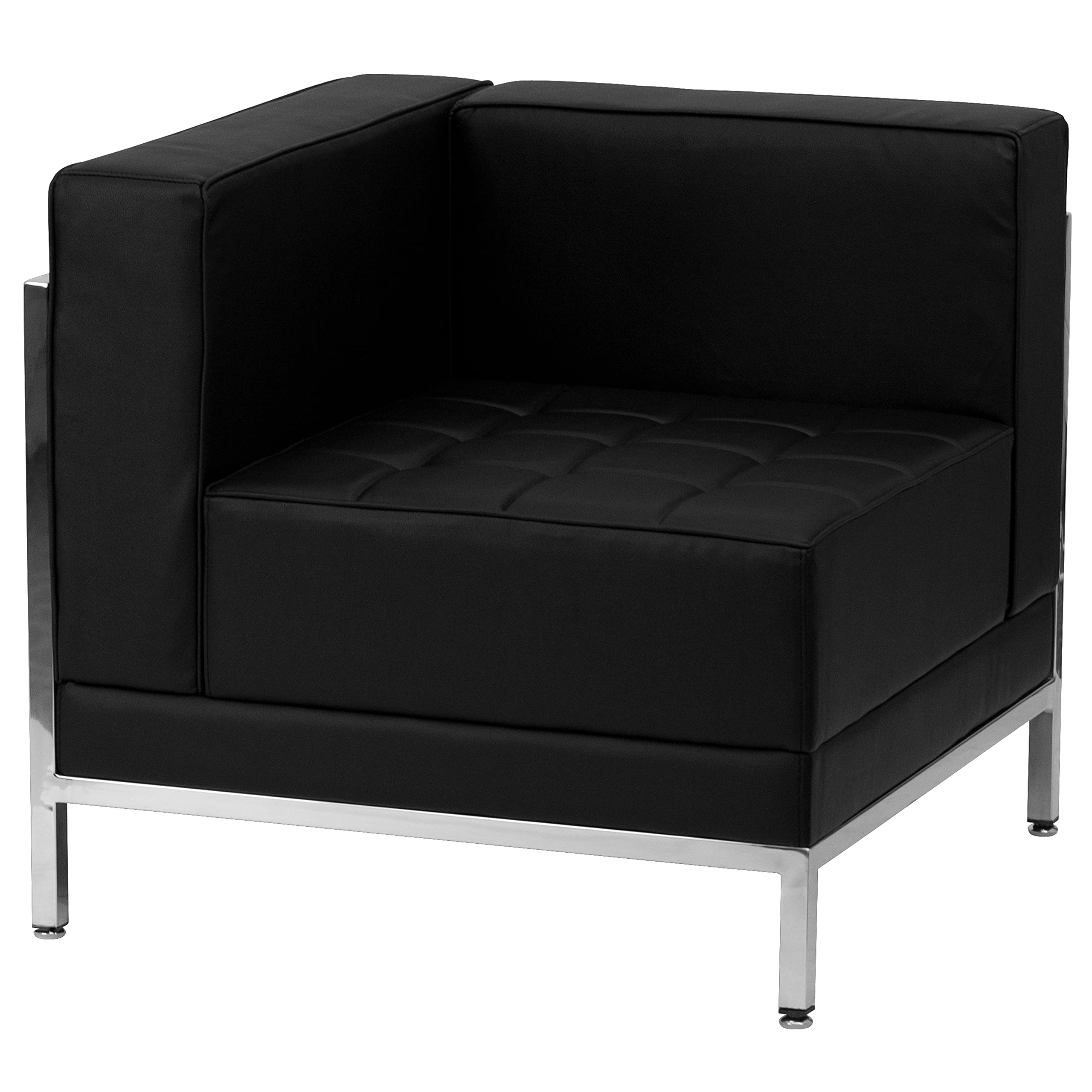 Flash Furniture HERCULES Imagination Series Black LeatherSoft Sectional & Sofa Set, 10 Pieces