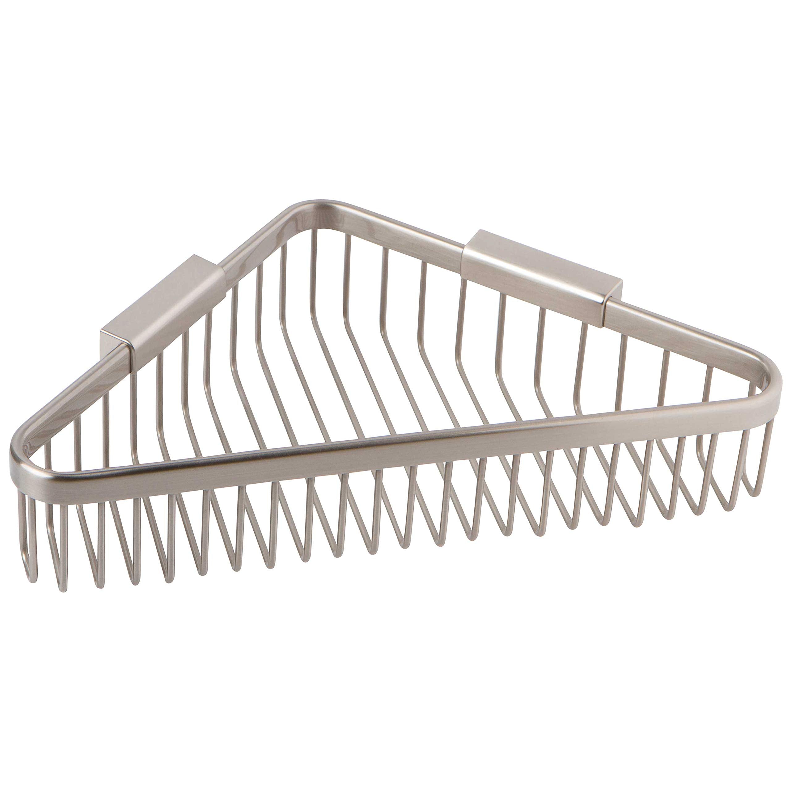 Ginger 9'' Corner Basket - Deep Hotelier, Satin Nickel