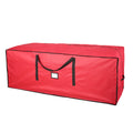Sattiyrch Christmas Tree Storage Bag,Fits Up to 9 ft Tall Artificial Tree,Heavy Duty 600D Canvas Red Christmas Tree Storage Cont