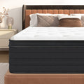 SogesSleep Queen Mattress 12 Inch Hybrid Mattress with Gel Memory Foam, Individual Pocket Spring Bed Mattress, Medium Firm Mattr