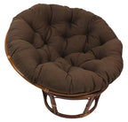 Blazing Needles Twill Papasan Cushion, 52" x 6" x 52", Berry Berry