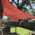 Tang Sunshades Depot Red 21'X21' Square Uv Block Sun Shade Sail Perfect For Outdoor Patio Garden Pergola Gazebo Canopy Dock Deck