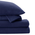Softan Flannel Full Sheets Set 4-Piece Micro Polar Fleece Bed Sets With 15' Deep Pocket Fitted Soft Warm Sheet, Flat Sheet And