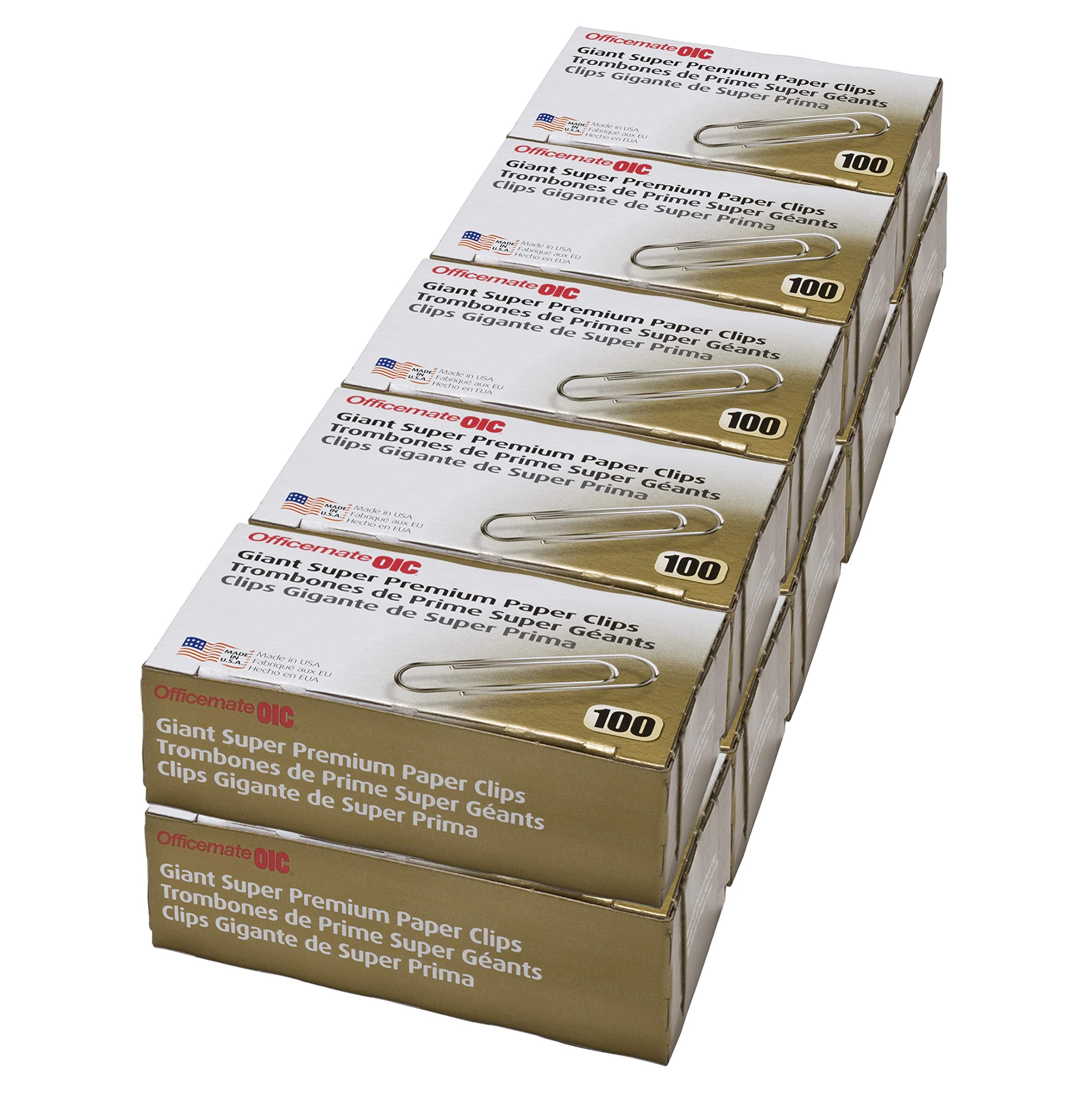 Officemate Super Premium Jumbo Paper Clips