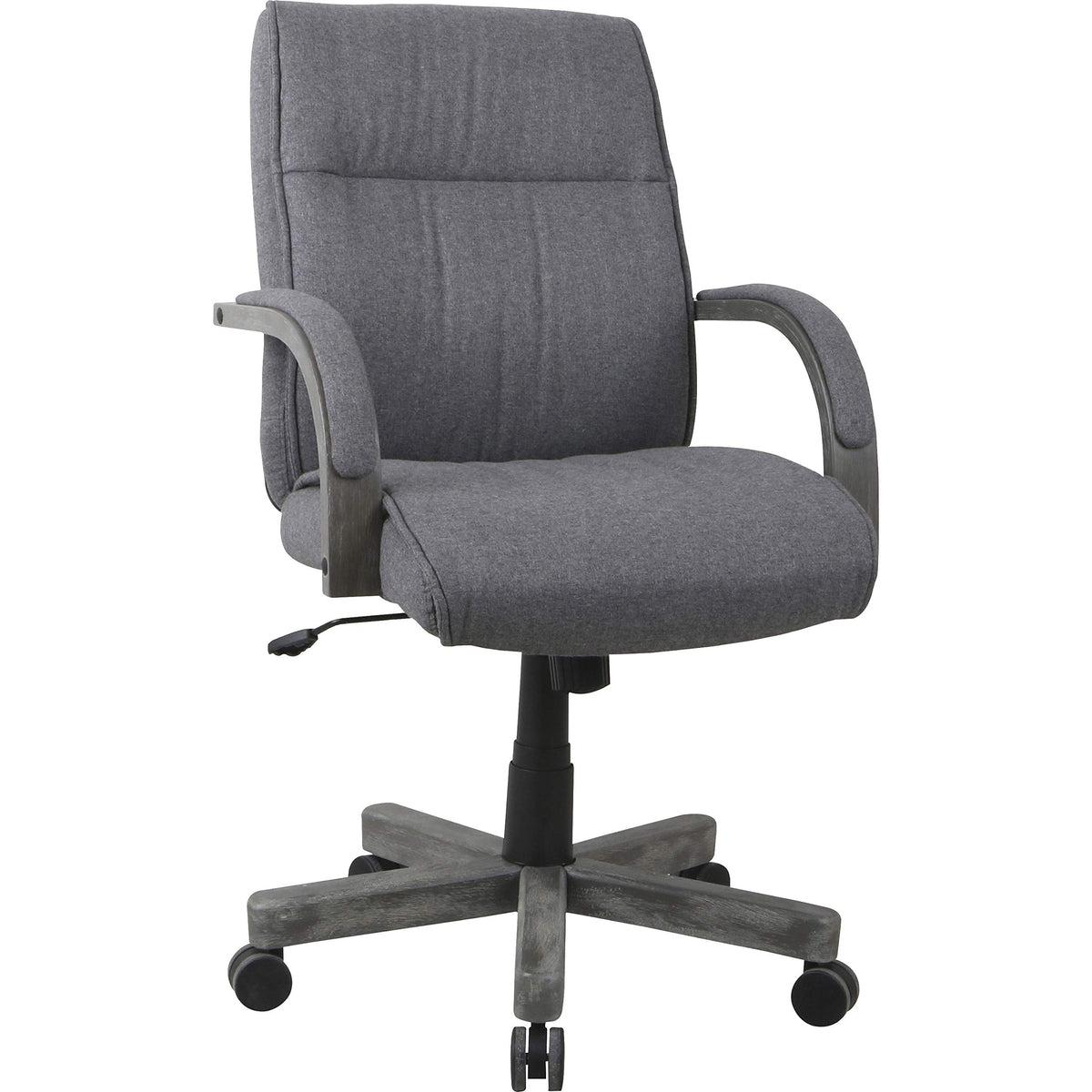 Lorell Gray Fabric High-Back Executive Chair, 40.5&quot; X 24.5&quot; X 27.6&quot;