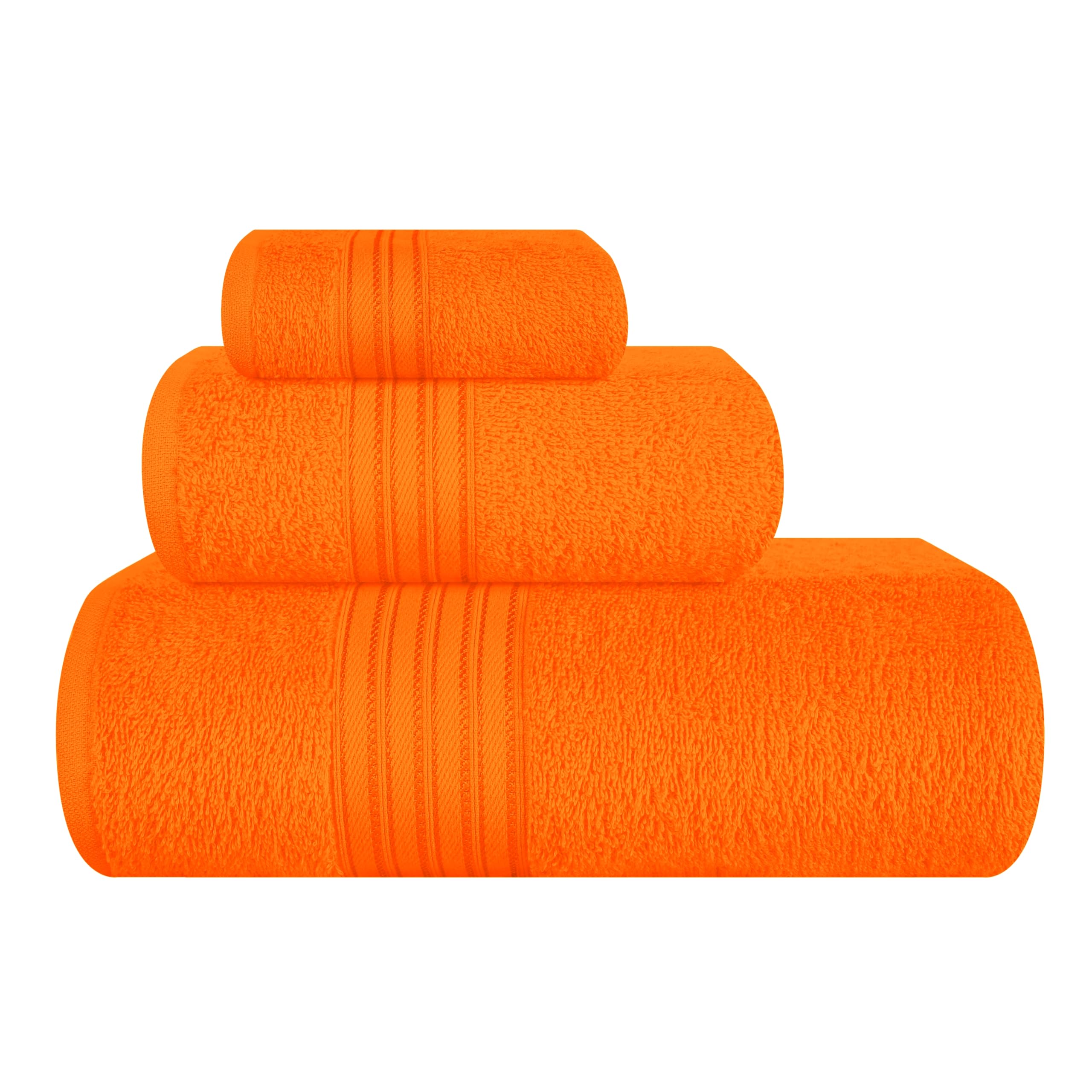 Boutiquo 100% Cotton Towel Set, 3 Piece Bathroom Towel Set, Contains A Bath Towel, Hand Towel & Face Towel, EcoFriendly Towels 