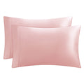 Juicy Couture Satin Pillowcase For Hair And Skin, Pink Queen Size Pillowcase Set Of 2 - Silky Satin Cooling Pillow Covers With E