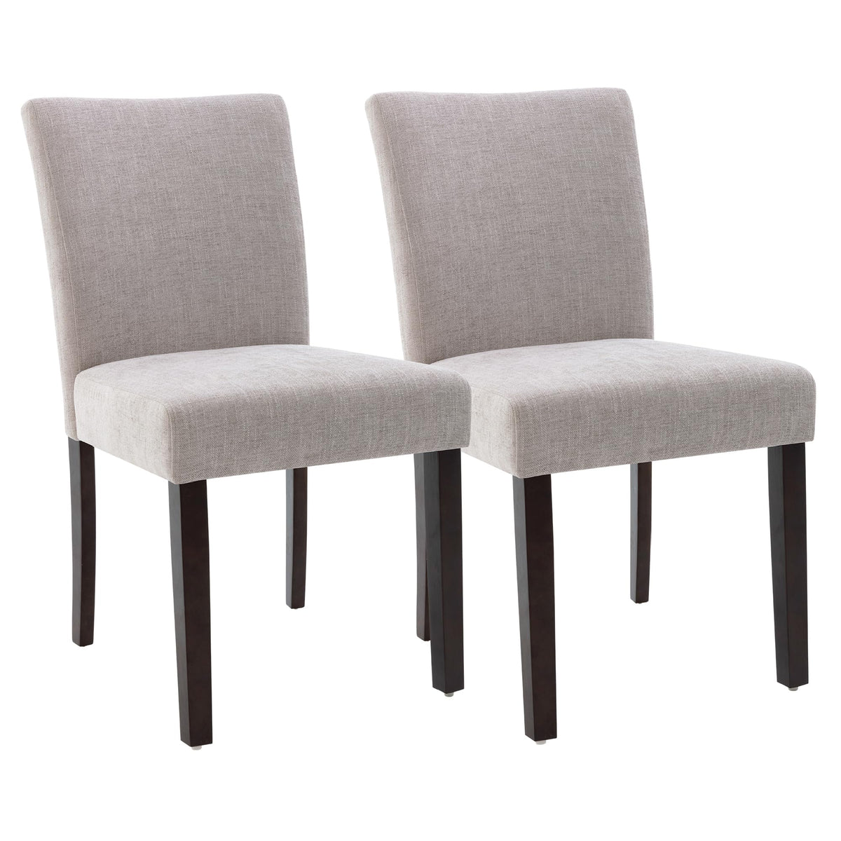 Watson & Whitely Upholstered Kitchen & Dining Room Chairs With Low Back, Performance Fabric Dining Chairs Set Of 2, Modern Armle
