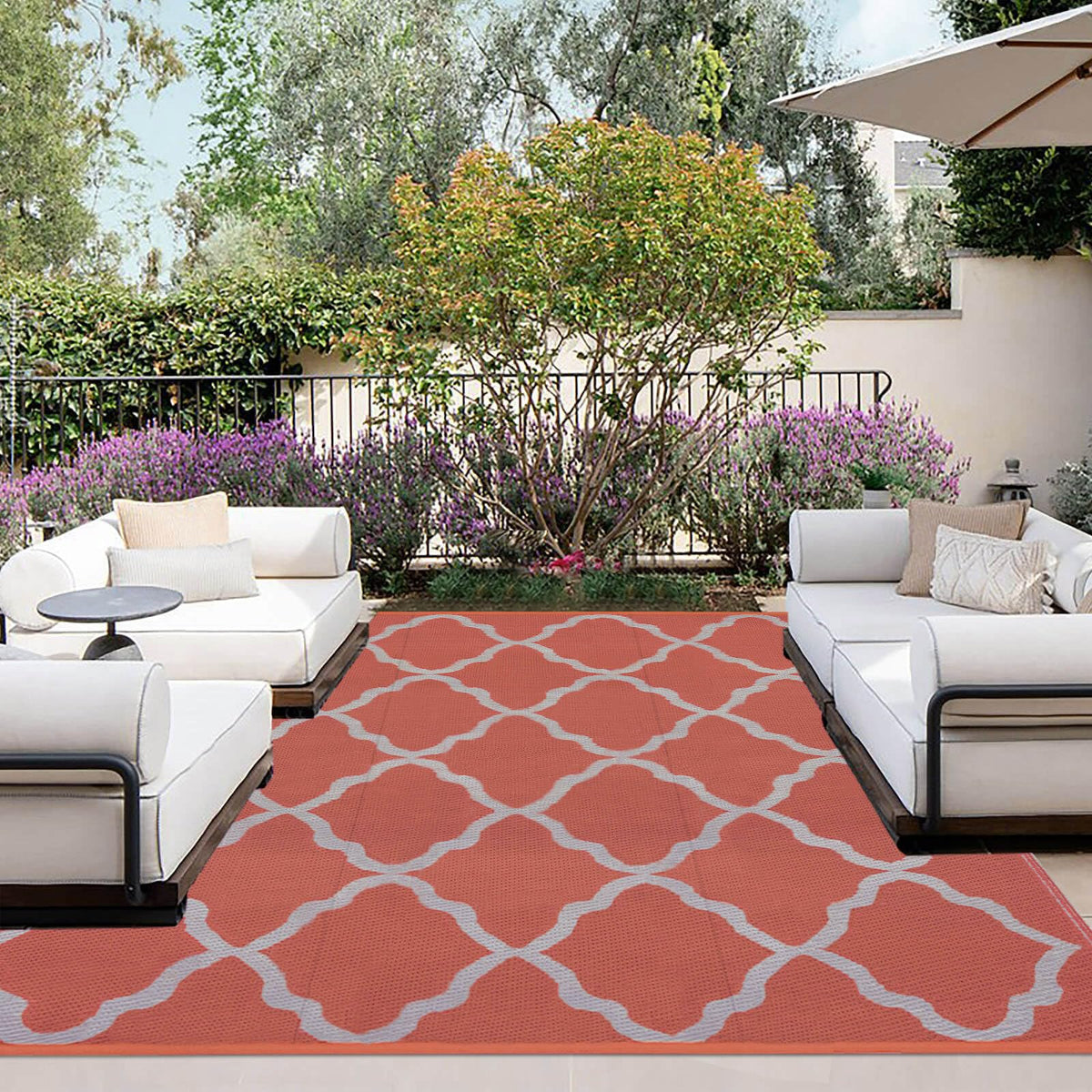 Outdoorlines Outdoor Plastic Area Rug For Patio 5X8 Ft - Reversible Outside Carpet, Stain & Uv Resistant Rv Mats, Straw Rug For