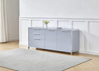 Best Quality Furniture Ac13-A Cabinet, Light Gray