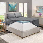 Nestl Extra Deep Pocket Sheets - Fits Mattress 18-24 Inches Deep, Extra Deep Pocket King Size Sheets Sets, 4 Piece King Size Sheets, King Sheets Deep Pocket, Grey Sheets