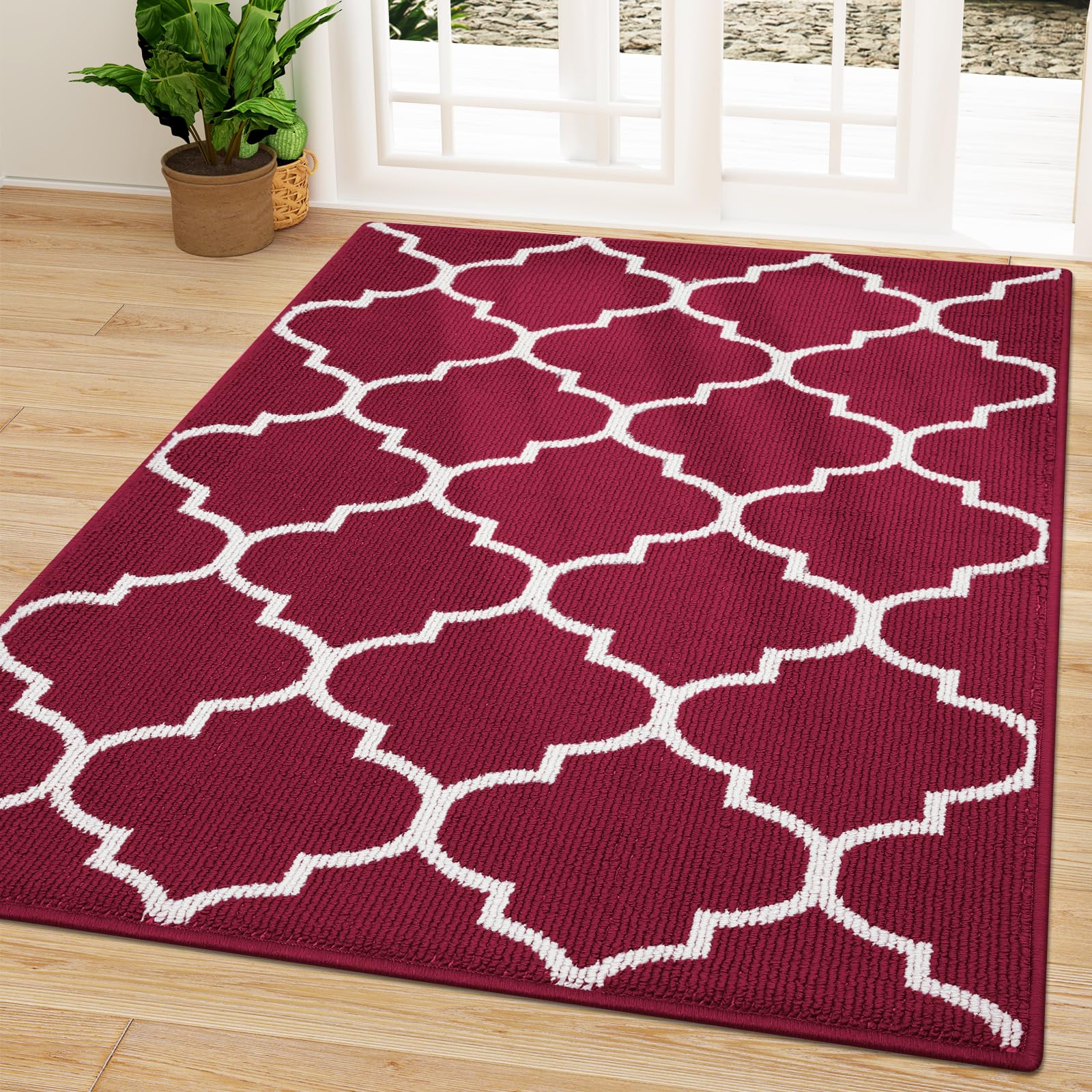 Olanly Indoor Door Mat, 59X35, Non-Slip Absorbent Resist Dirt Entrance Mat, Washable Low-Profile Inside Floor Mat Doormats For E