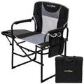 SUNNYFEEL Small Camping Chair, Portable Folding Aluminum Directors Chairs Lightweigh with Cup Hold, Pocket for Beach,Trip,Picnic