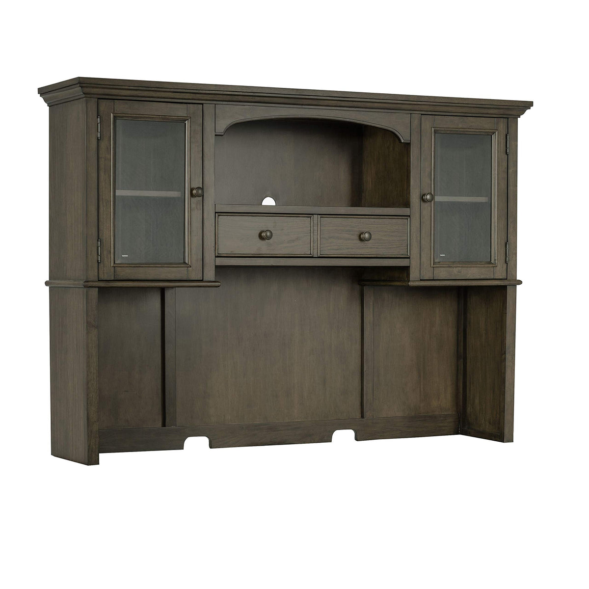 Coaster Home Furnishings Hartshill 2-Door Hutch with Shelves Burnished Oak