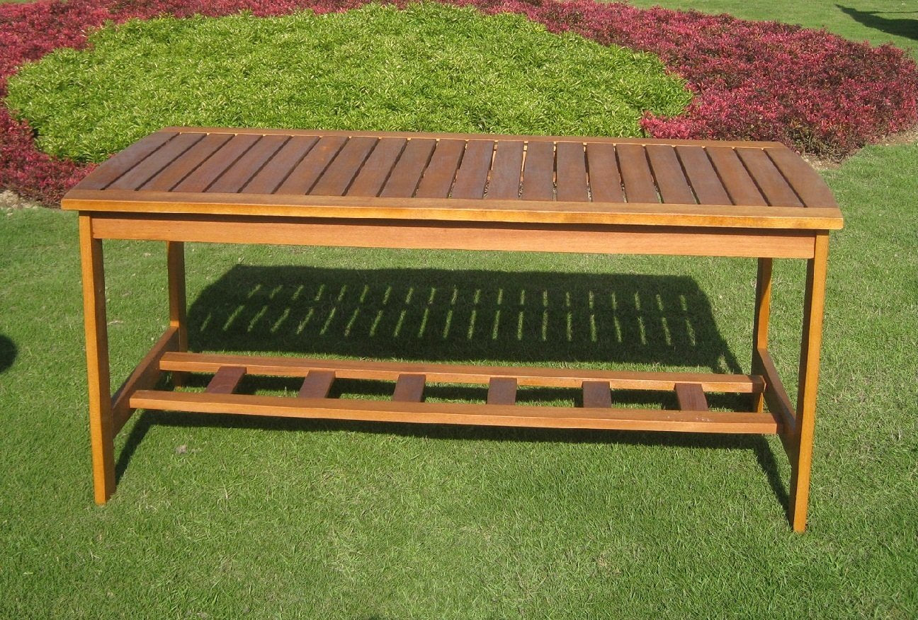 International Caravan Royal Tahiti Gulf Port Rectangular Wood Coffee Table