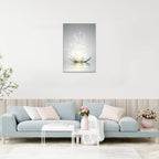 Lotus Floral Canvas Prints Art For Zen Office Wall Art Meditation Pictures Modern Artwork Poster For Zen Wall Spa Photo Yoga Roo
