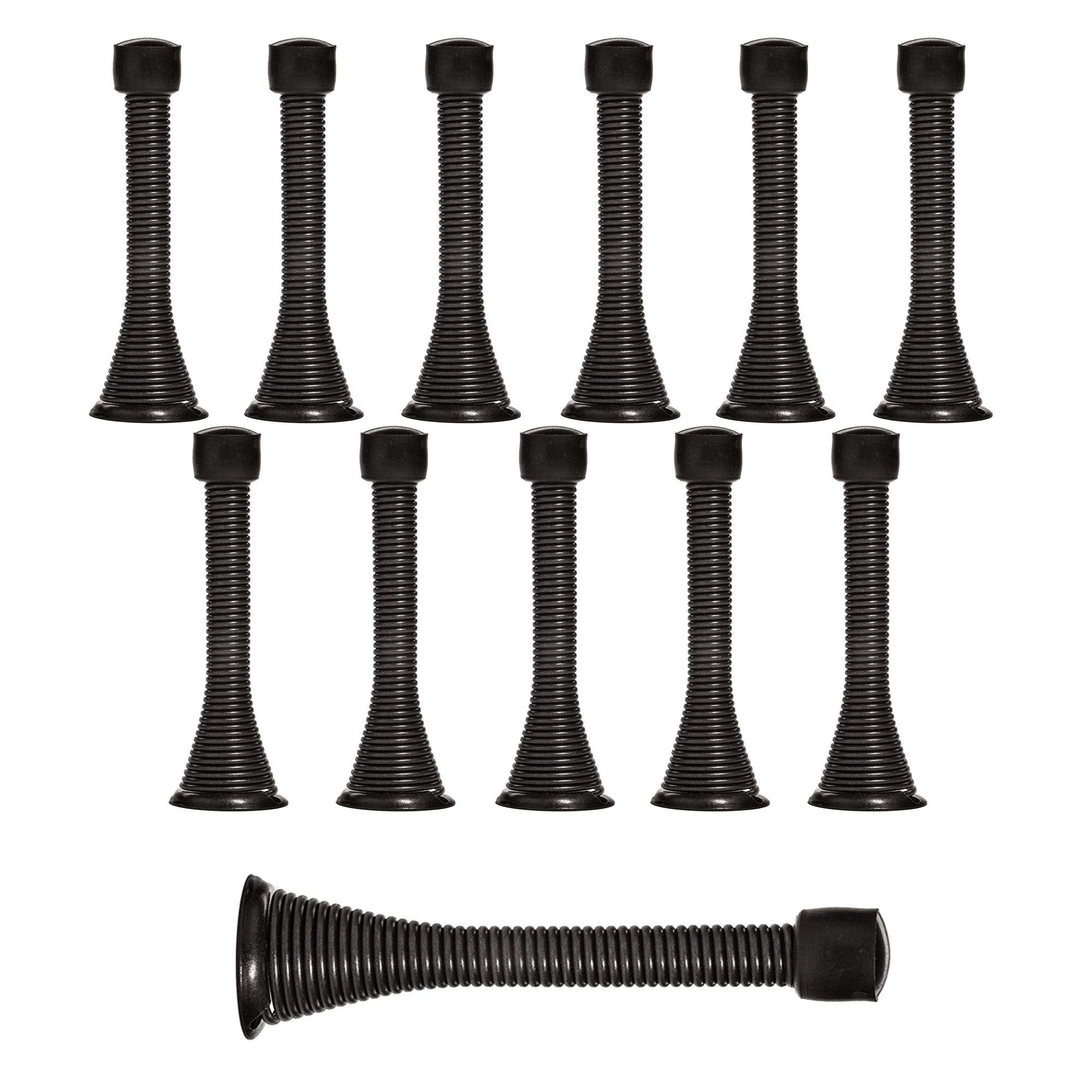Kiseer 12 Pack Spring Door Stops 3 1/4' Flexible Heavy Duty Spring Doo ...