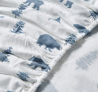 Eddie Bauer - Queen Sheets, Cotton Flannel Bedding Set, Brushed For Extra Softness, Cozy Home Decor (Bears & Trees, Queen)