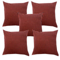 Pinkparrot Cotton Designer Decorative Throw Pillow Covers/Cushion Covers (16X16 Inches)  Set Of 5026