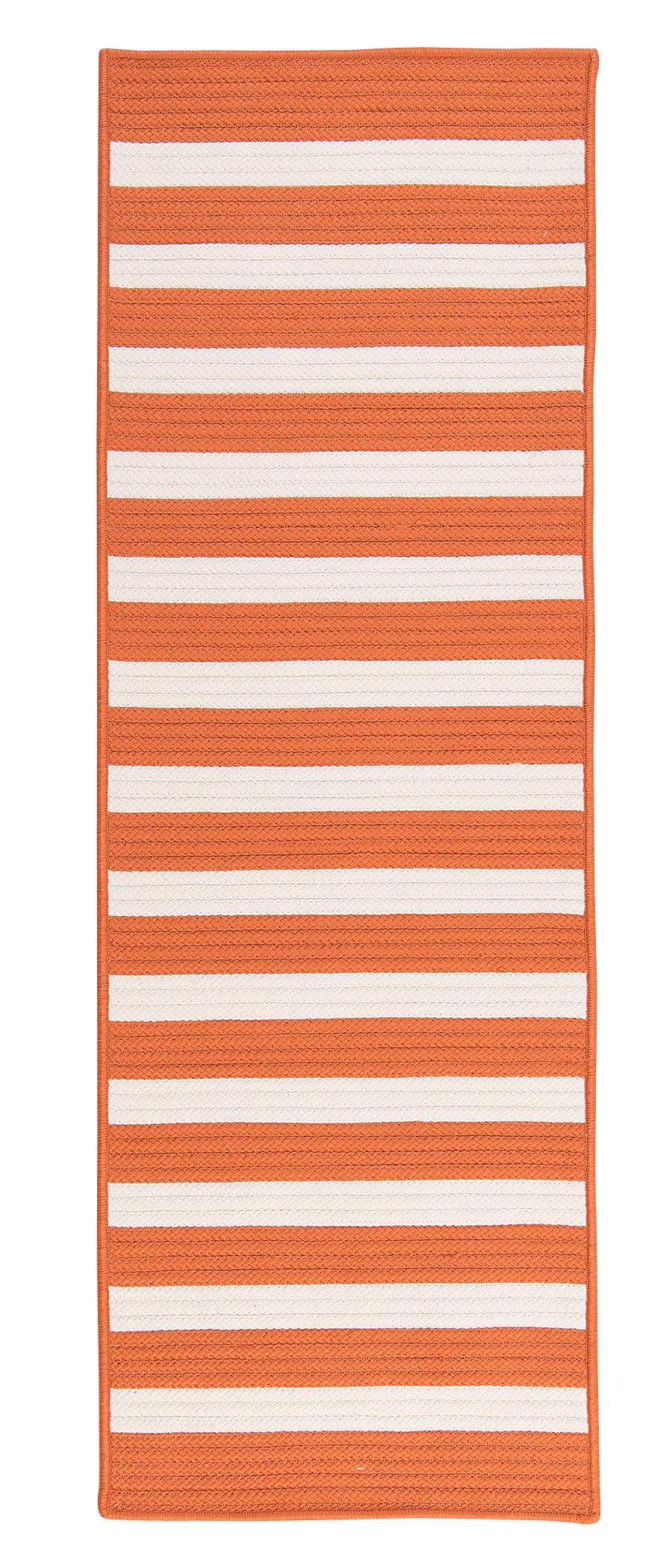 Stripe It Rug, 2 By 4-Feet, Tangerine