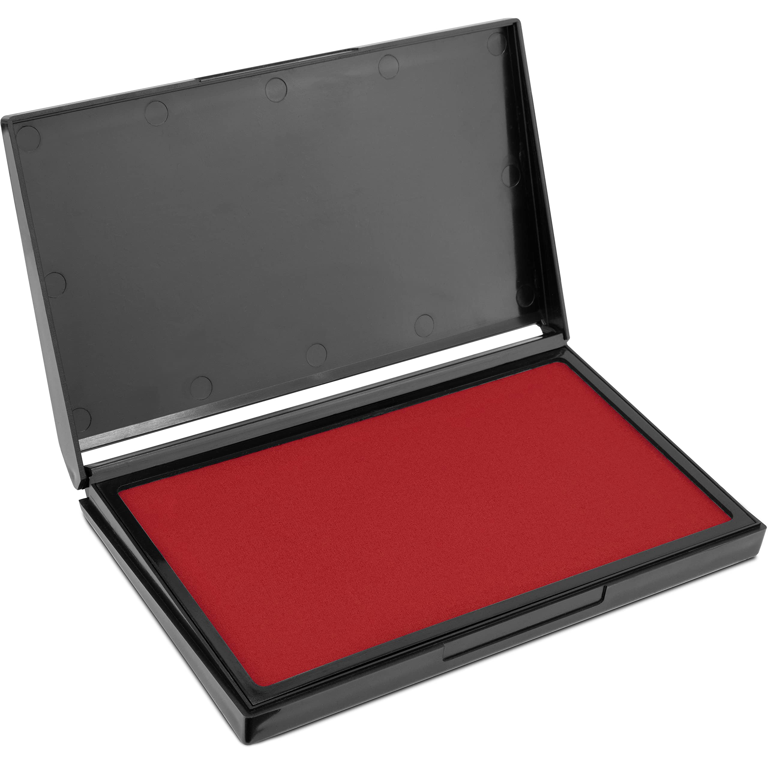 Maxmark Large Red Stamp Pad - 4-1/4' By 7-1/4' - Premium Quality Felt Pad