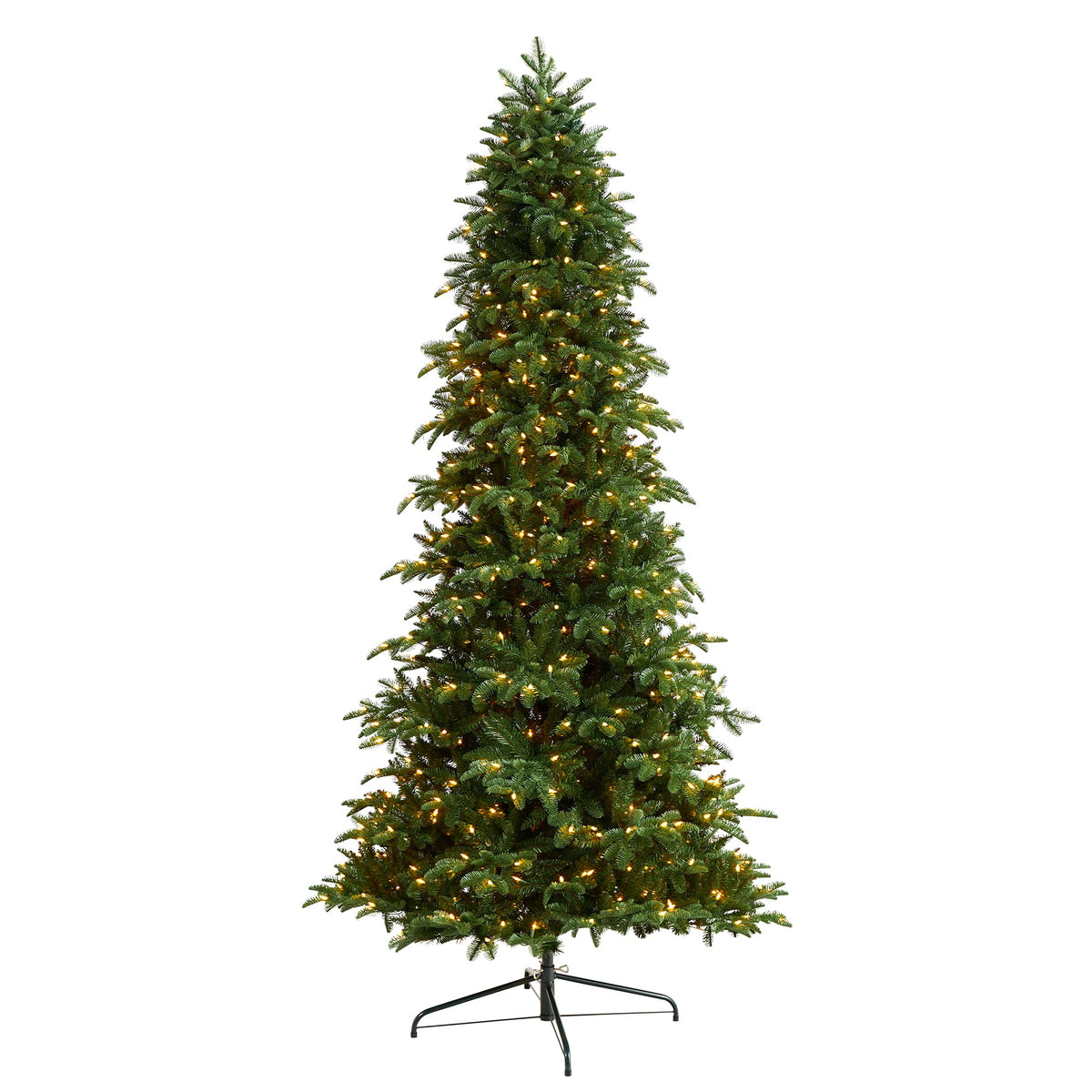 Nearly Natural 9Ft. South Carolina Fir Artificial Christmas Tree With 750 Clear Led Lights And 3334 Bendable Branches