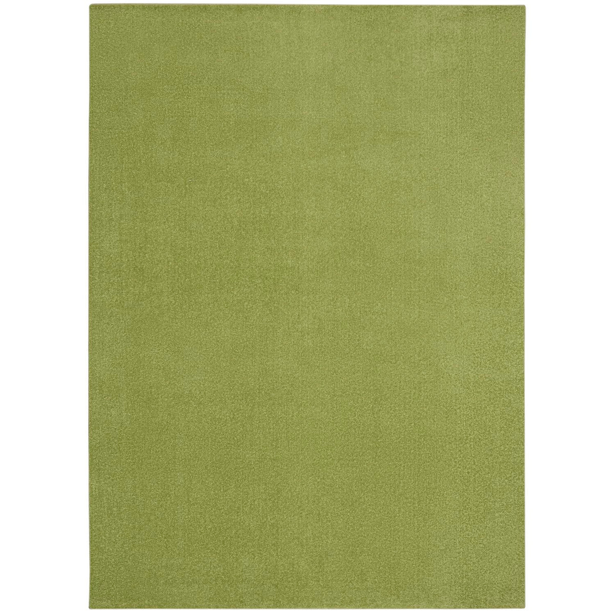 Nourison Essentials Indoor/Outdoor Green 5' X 7' Area Rug, Easy Cleaning, Non Shedding, Bed Room, Living Room, Dining Room, Back
