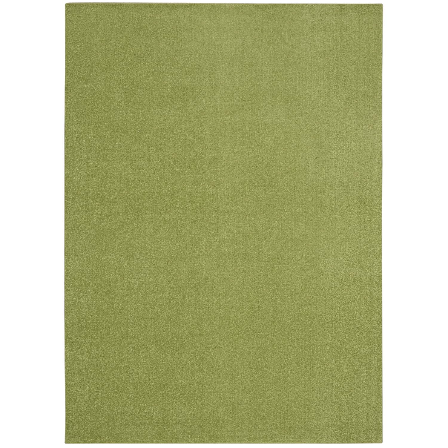 Nourison Essentials Indoor/Outdoor Green 6' X 9' Area -Rug, Easy -Cleaning, Non Shedding, Bed Room, Living Room, Dining Room, Backyard, Deck, Patio (6X9)
