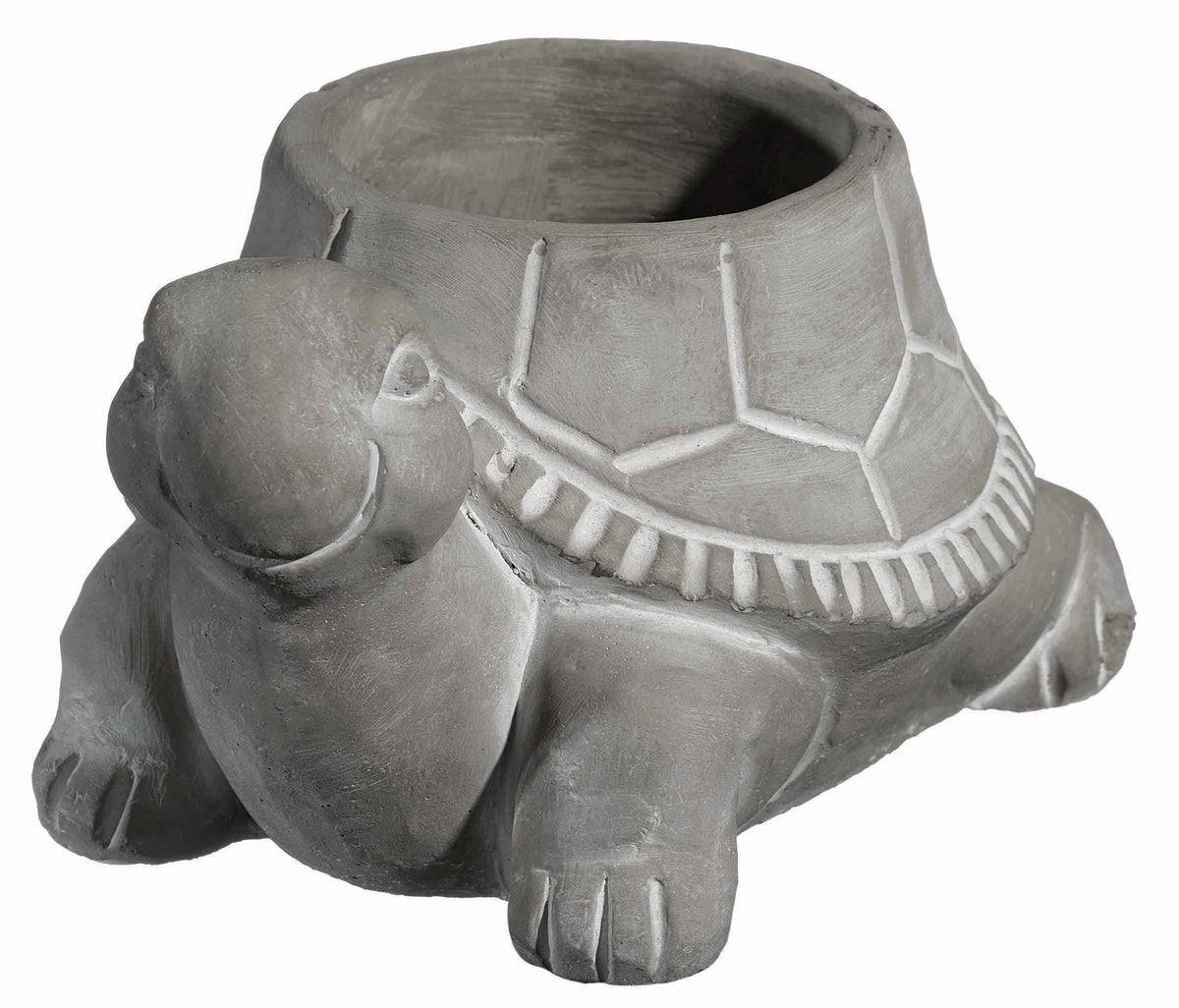 Classic Home And Garden 9/3452/1 Cement Buddies Turtle Planter, Large Natural