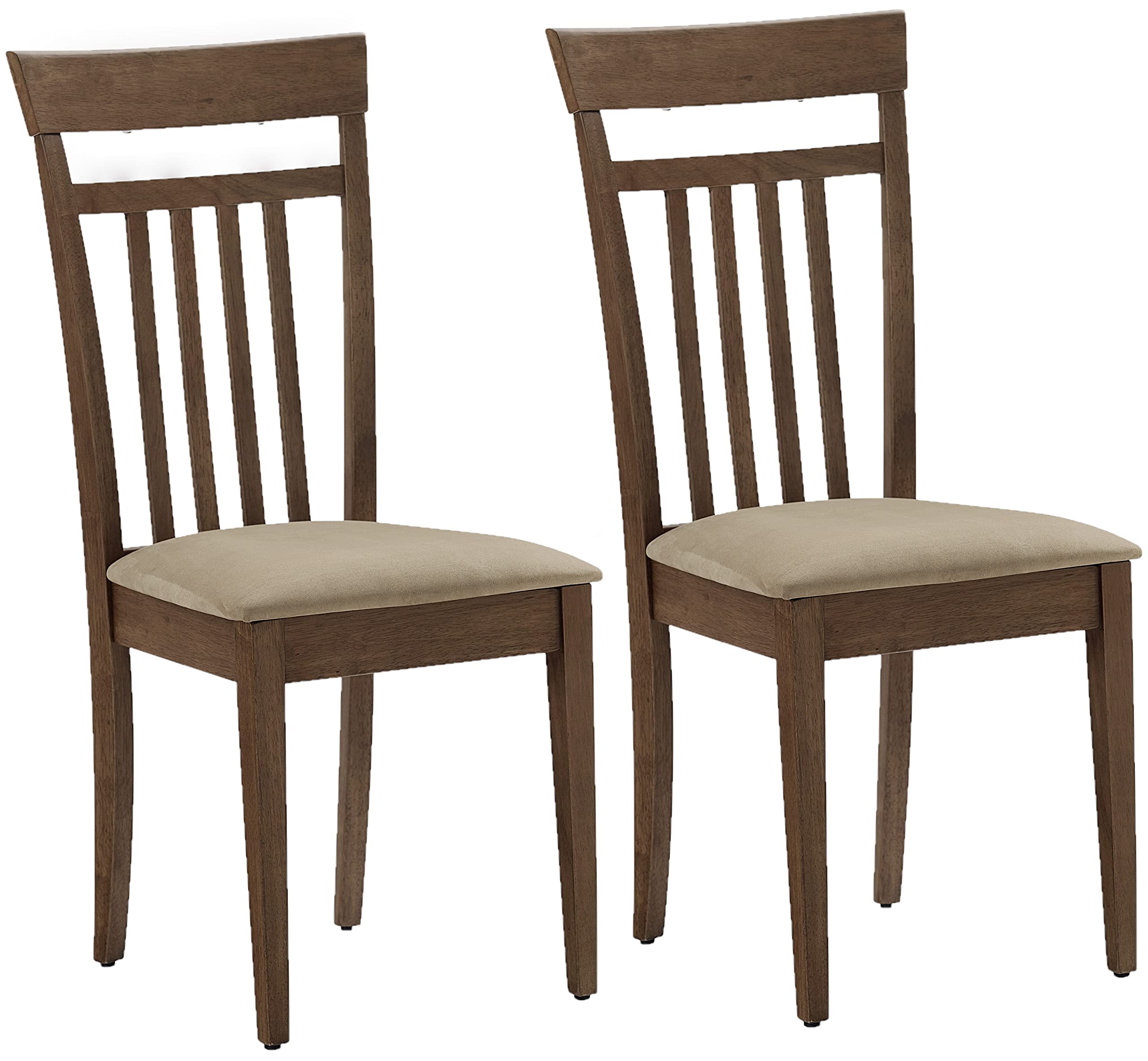 Progressive Furniture Palmer Dining Chairs Set Of 2, 17&quot; W X 21&quot; D X 30&quot; H, Coffee Brown