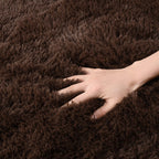 Detum Bedroom Rug Coffee 4X6 Fluffy Area Rugs For Bedroom Soft Living Room Rug Large Area Rug Washable And Nonslip Carpets Moder