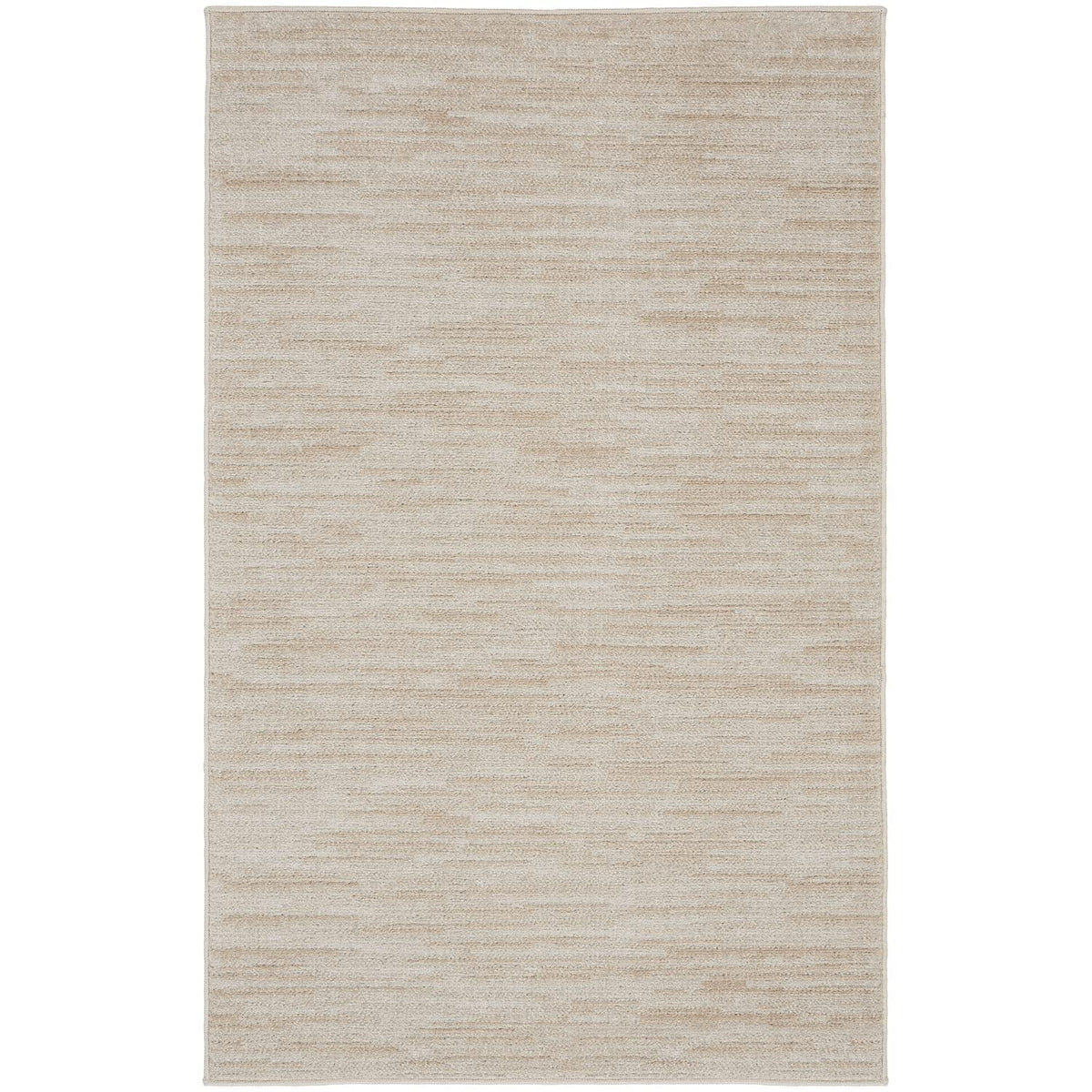 Nourison Essentials Indoor/Outdoor Ivory Beige 3' X 5' Area Rug, Easy Cleaning, Non Shedding, Bed Room, Living Room, Dining Room