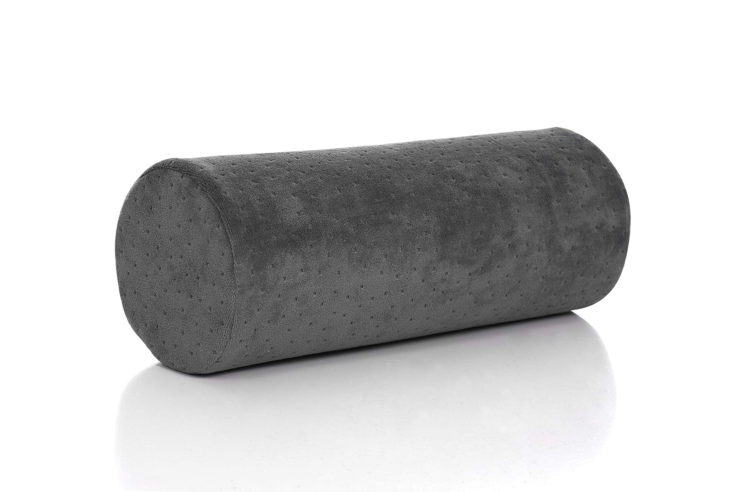 Allsett Health Round Cervical Roll Cylinder Bolster Pillow With Removable Washable Cover, Ergonomically Designed For Head, Neck,