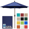 Eliteshade Usa 10-Year-Non-Fading 10Ft Market Umbrella Patio Umbrella Outdoor Table Umbrella With Ventilation, Navy Blue