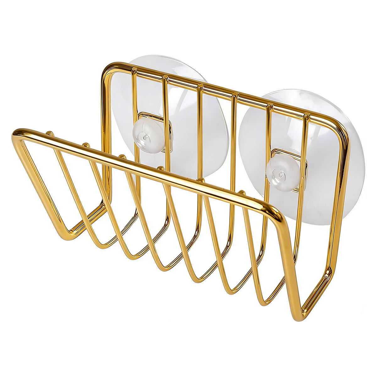 blueden Kitchen Sink Suction Holder for Sponges,Soap,sink strainer, sink stopper.Food Graded Stainless Steel,No Drilling,Wall Mo